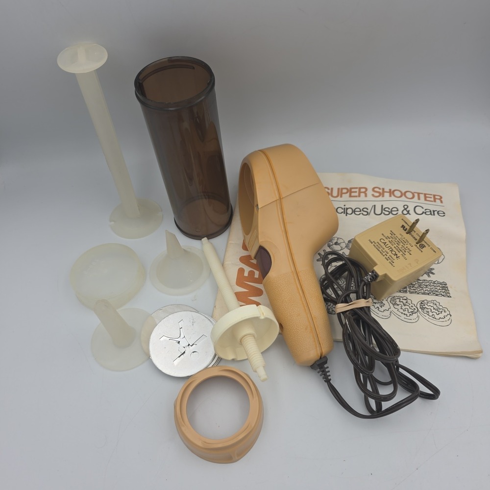 Vintage Wear Ever Super Shooter Electric Cookie Pastry Press Gun TESTED WORKS